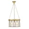 Z-Lite Cape Harbor Pendant, 3-Light, 18 In.W x 10 In.H, Rubbed Brass/Water hammered 7503P18-RB - alternate 1